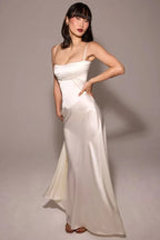Satin Corset Maxi Dress for Women UK – Evening Gown Black Tie & Cocktail Attire