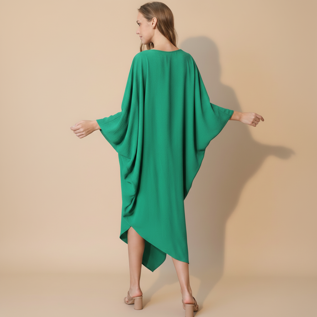 One-Sleeve Matte Crepe Dress for Women - Elegant Evening Wear