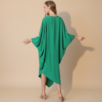 One-Sleeve Matte Crepe Dress for Women - Elegant Evening Wear