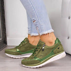 Orthopedic Sneakers with Zipper Closure for Comfort and Support