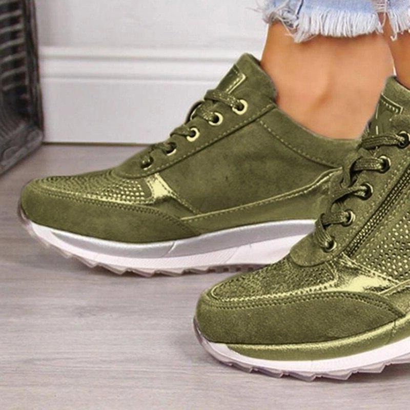 Orthopedic Sneakers with Zipper Closure for Comfort and Support
