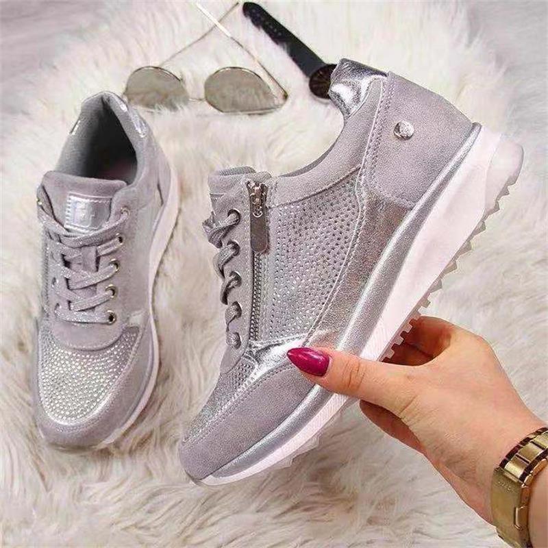 Orthopedic Sneakers with Zipper Closure for Comfort and Support