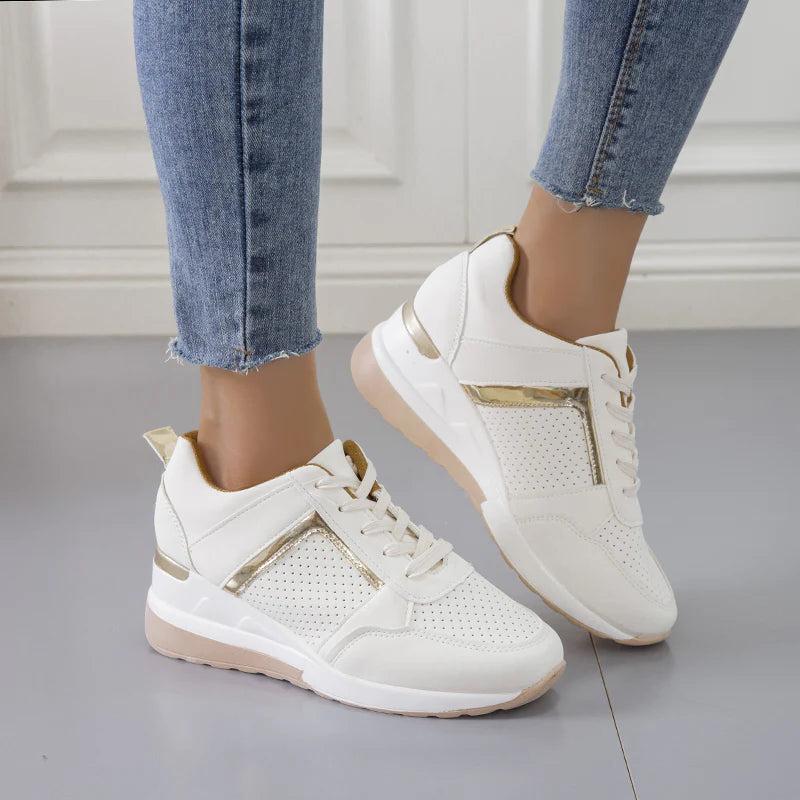 Orthopedic Wedge Sneakers for Comfort | Breathable Material | Casual Style