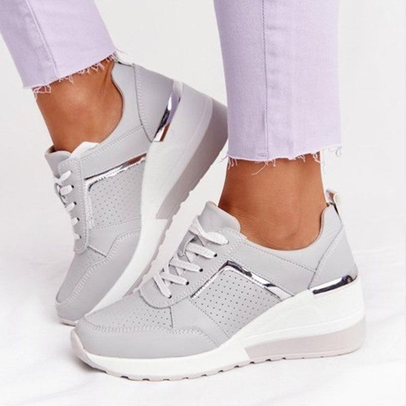 Orthopedic Wedge Sneakers for Comfort | Breathable Material | Casual Style
