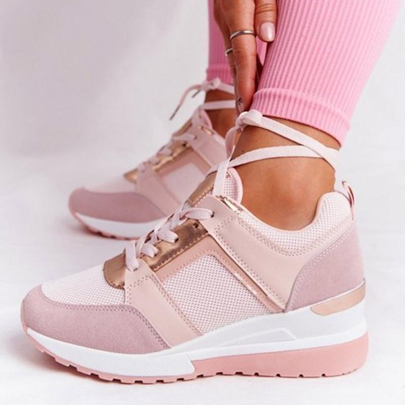 Orthopedic Wedge Sneakers for Comfort | Breathable Material | Casual Style