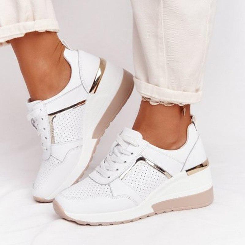 Orthopedic Wedge Sneakers for Comfort | Breathable Material | Casual Style