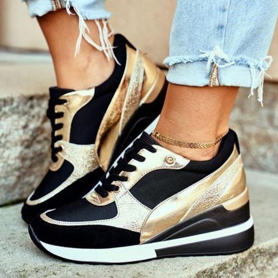 Orthopedic Wedge Sneakers for Comfort | Breathable Material | Casual Style
