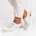 Orthopedic Wedge Sneakers for Comfort | Breathable Material | Casual Style