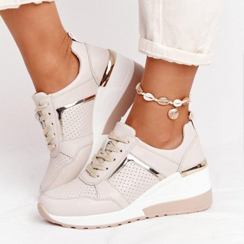 Orthopedic Wedge Sneakers for Comfort | Breathable Material | Casual Style