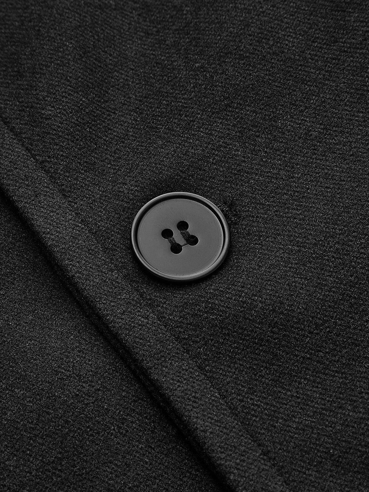 Oversized Wool-Blend Women's Coat with Button Closure for Casual Wear