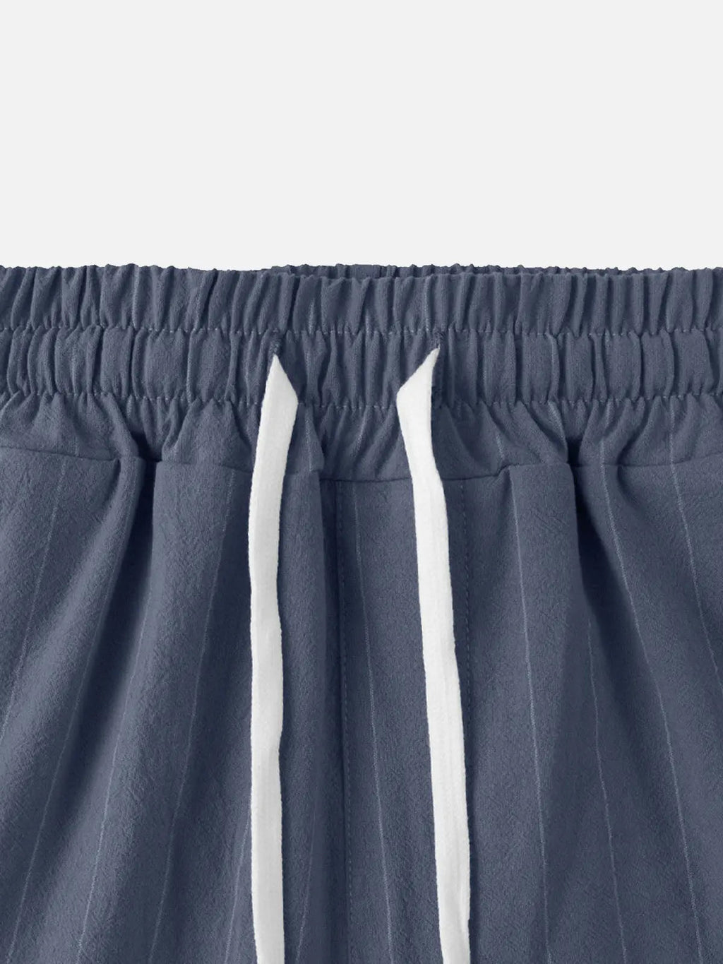 Relaxed Pinstripe Linen Blend Pants for Casual Wear