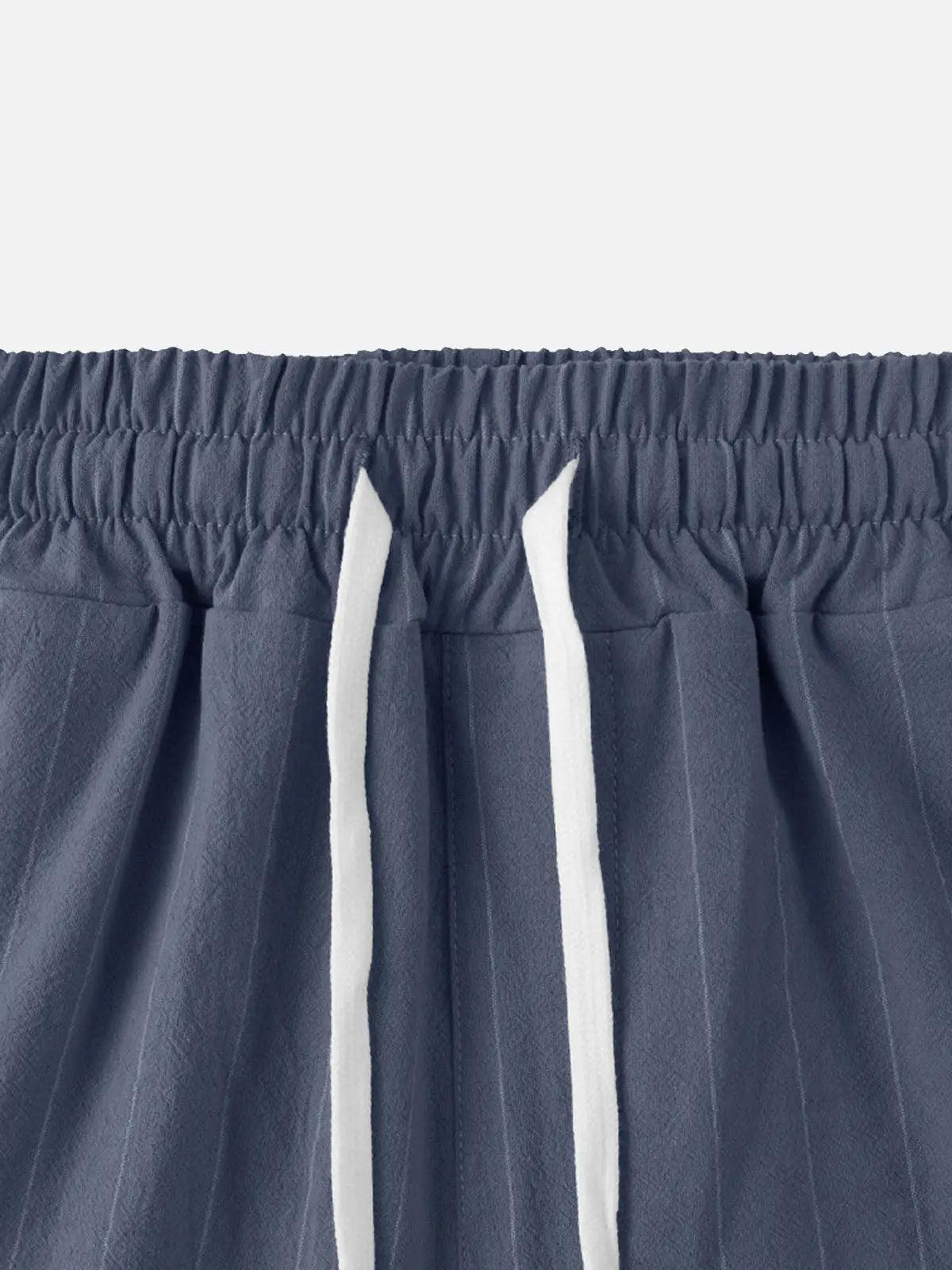 Relaxed Pinstripe Linen Blend Pants for Casual Wear