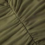 Ruched Mesh Crop Top for Women - Stylish Casual Wear for Summer