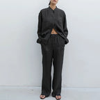 Straight Linen Drawstring Pants for Casual Wear - Lightweight and Comfortable