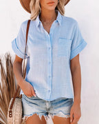 Zürich Blouse - Lightweight Cotton Casual Top for Everyday Wear