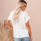 Zürich Blouse - Lightweight Cotton Casual Top for Everyday Wear