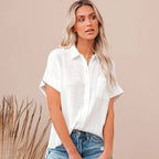 Zürich Blouse - Lightweight Cotton Casual Top for Everyday Wear