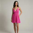Satin Crepe Skater Dress for Women - Elegant Casual Wear in Various Sizes