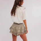 Lace Shorts for Women - Evelyn Harrow Style - Elegant Summer Wear