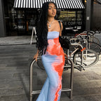 Blue Strapless Maxi Dress for Women UK – Garden Party & Summer Occasion Wear