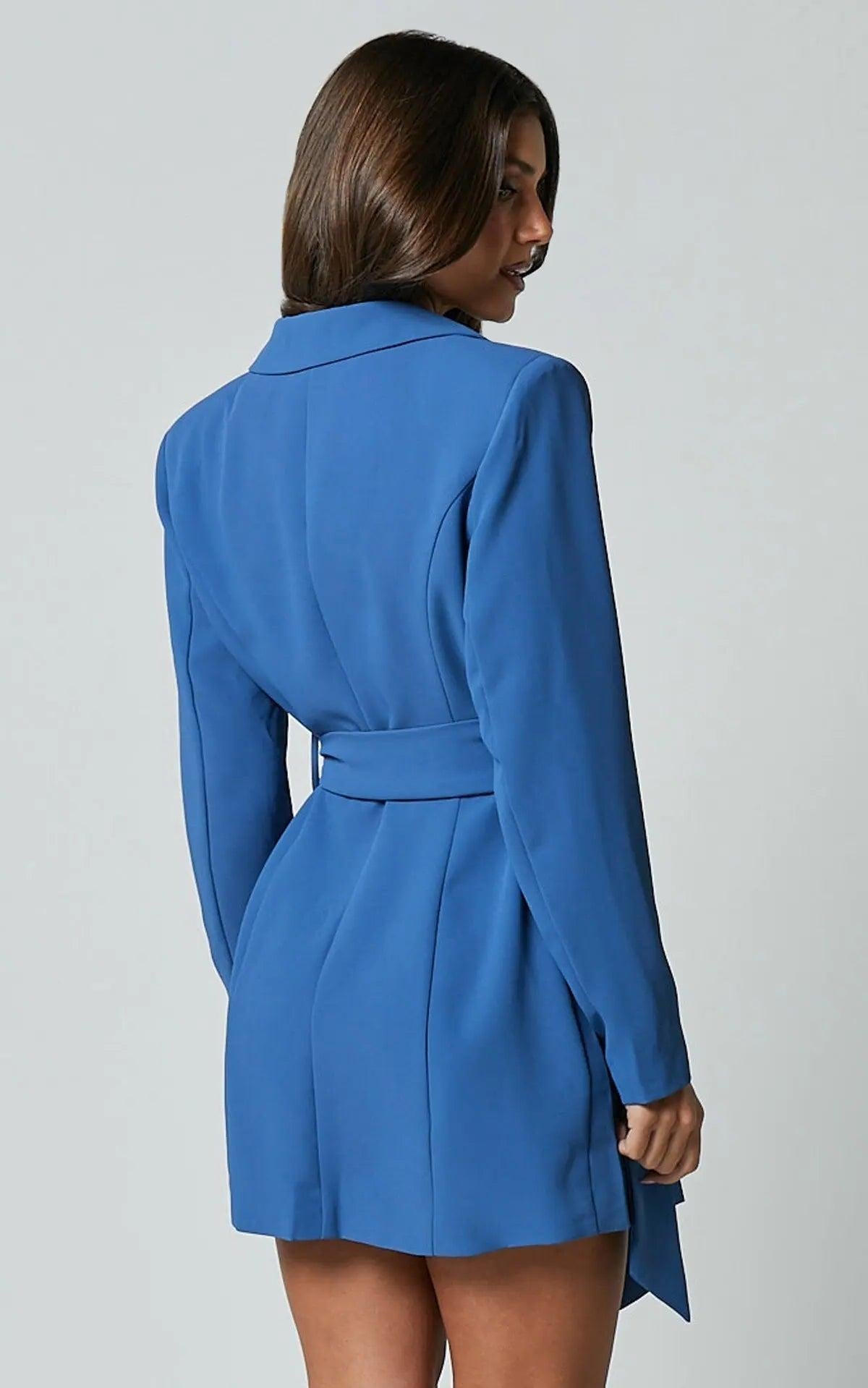 Sienna Blazer Dress - Tailored Fit, Lightweight Fabric, Office & Evening Wear