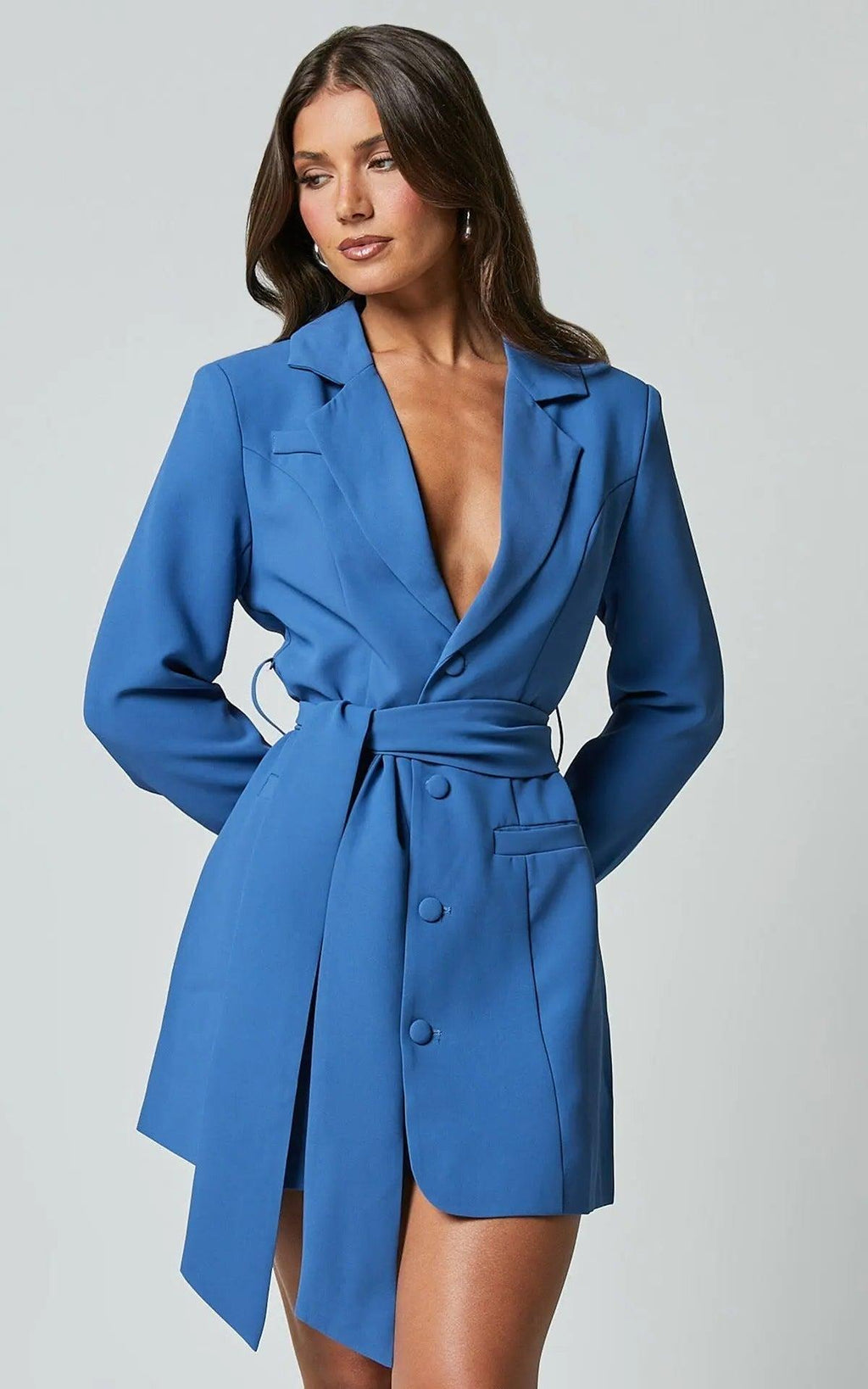 Sienna Blazer Dress - Tailored Fit, Lightweight Fabric, Office & Evening Wear