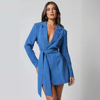 Sienna Blazer Dress - Tailored Fit, Lightweight Fabric, Office & Evening Wear