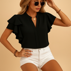 Sleeveless Elegant Women's Blouse | Lightweight Fabric | Dressy Top for Casual or Formal Occasions