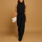 Sleeveless Halter Jumpsuit for Women | Elegant Design for Casual or Formal Wear | Lightweight Fabric