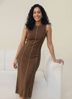 Sleeveless Knit Maxi Dress for Women - Comfortable Casual Summer Wear