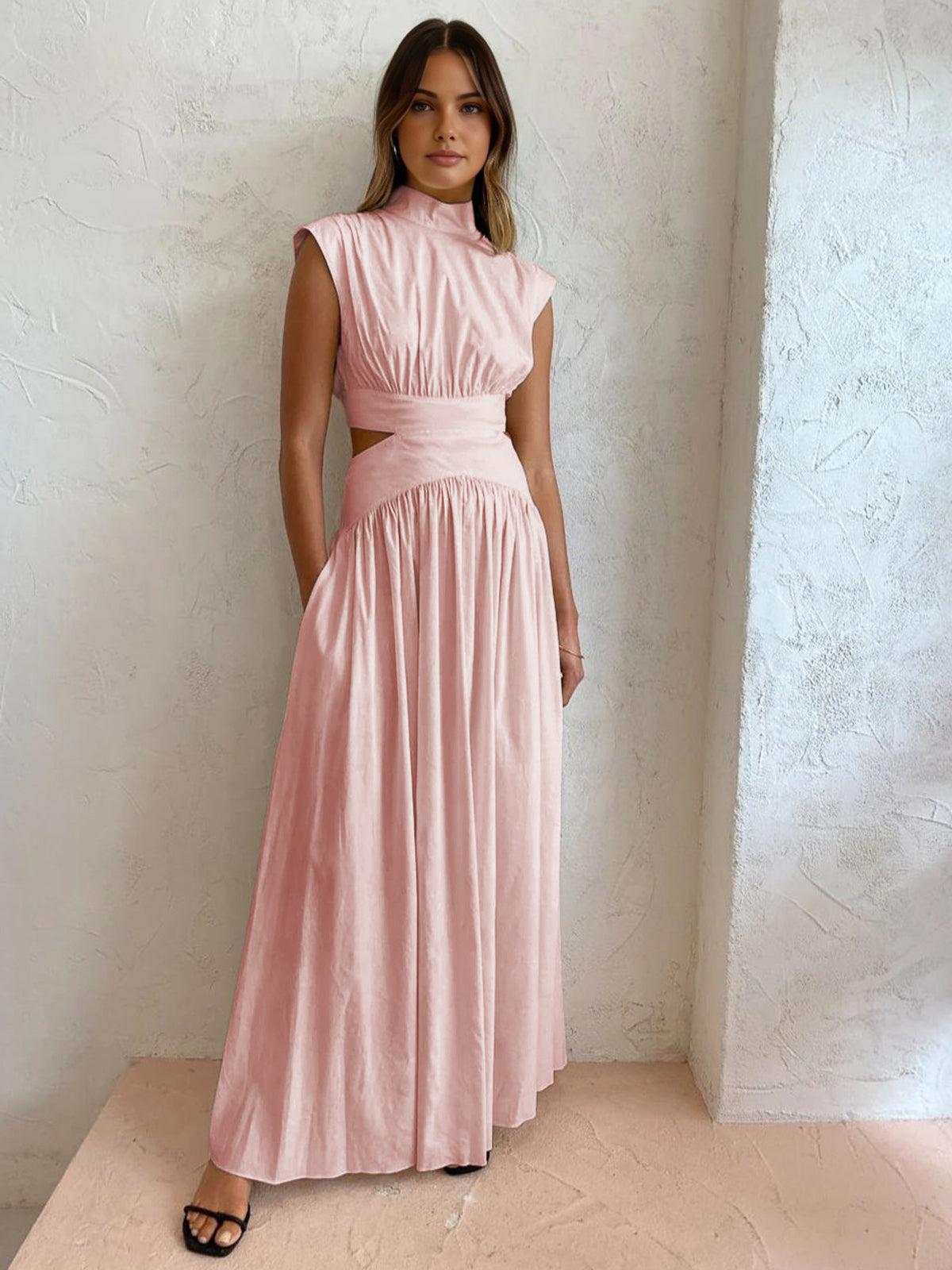 Sleeveless Maxi Dress in Lightweight Fabric for Casual Summer Wear