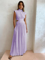 Sleeveless Maxi Dress in Lightweight Fabric for Casual Summer Wear