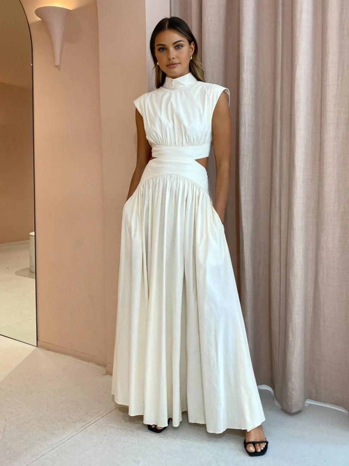 Sleeveless Maxi Dress in Lightweight Fabric for Casual Summer Wear