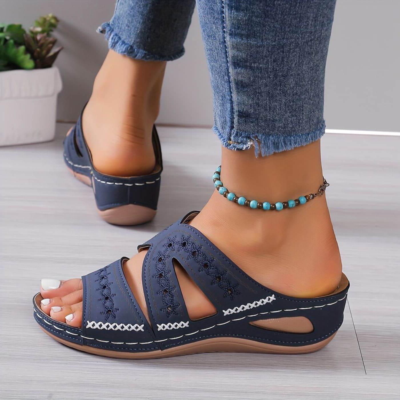 Slip-Resistant Orthopedic Sandals Women UK – Comfortable Footwear for Holiday Wear & Smart Casual