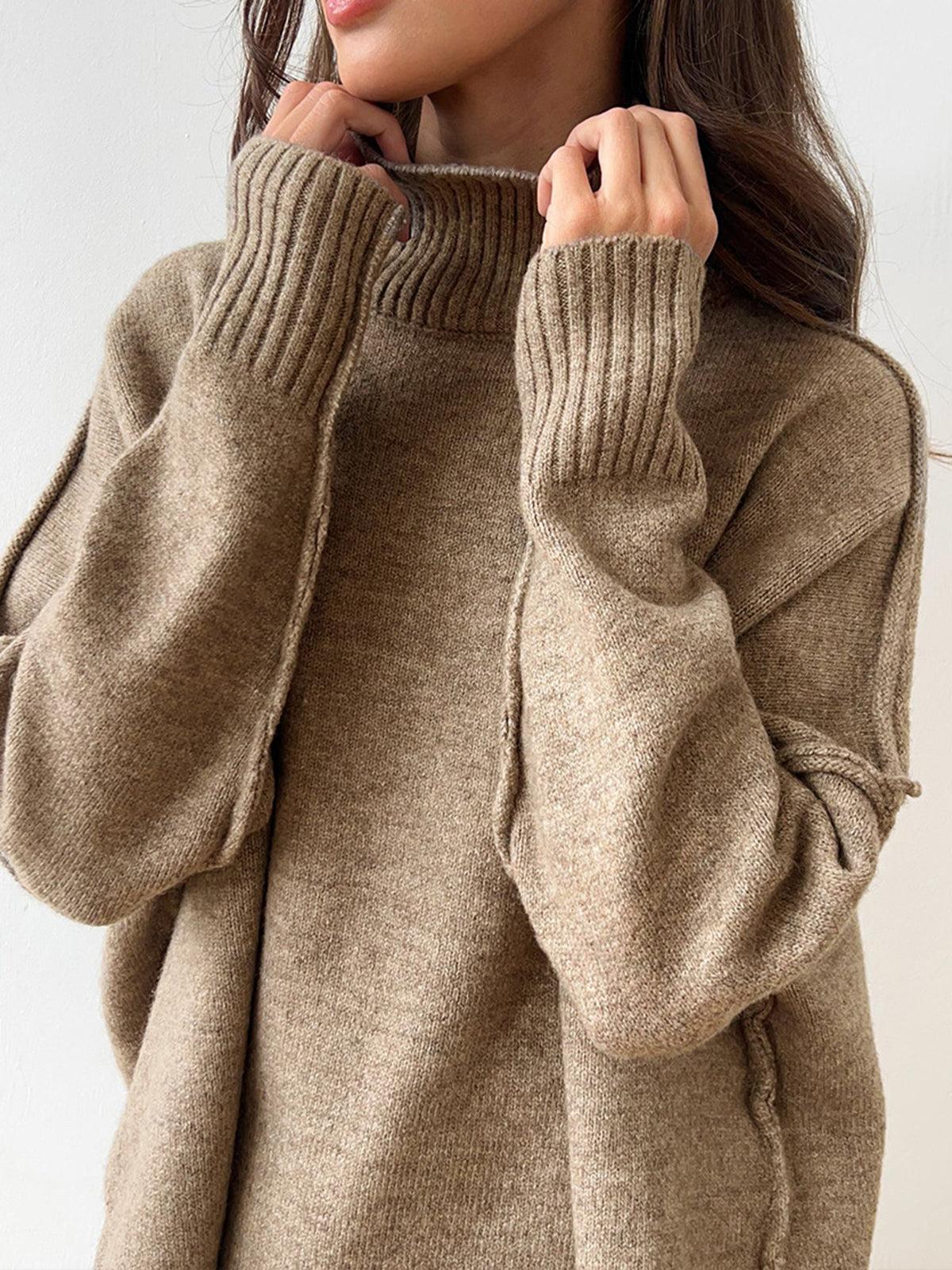 Soft Knit Turtleneck Lounge Set for Women