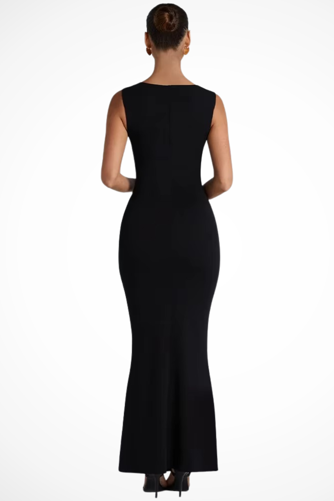 Square Neck Bodycon Maxi Dress | Elegant Wedding Guest Attire for Women