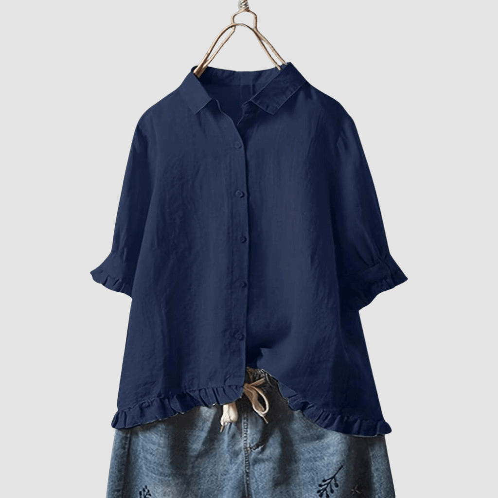 Timeless Breathable Blouse for Women - Lightweight, Versatile Everyday Wear