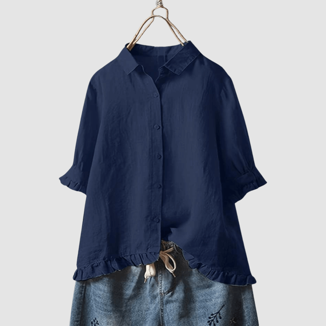 Timeless Breathable Blouse for Women - Lightweight, Versatile Everyday Wear