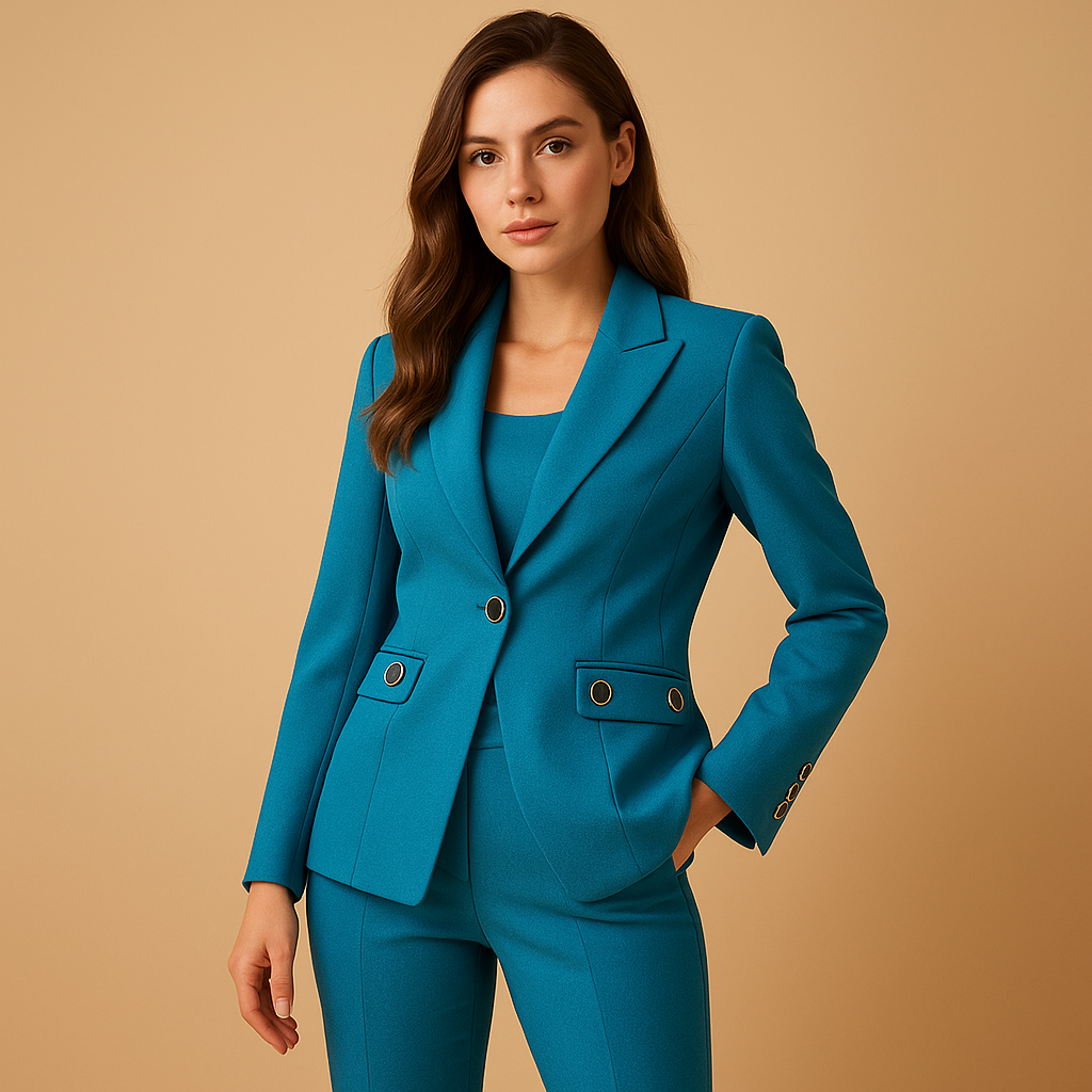 Women's Blazer and Pants Set | Tailored Design | Office Wear | Professional Attire | Versatile Outfit for Work and Events