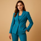 Women's Blazer and Pants Set | Tailored Design | Office Wear | Professional Attire | Versatile Outfit for Work and Events