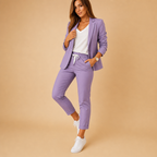 Women's Blazer and Pants Set | Tailored Fit, Lightweight Fabric | Office Wear, Business Casual, Formal Attire