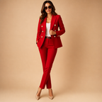 Women's Blazer and Trousers Suit Set | Tailored Fit | Professional Attire for Office or Events