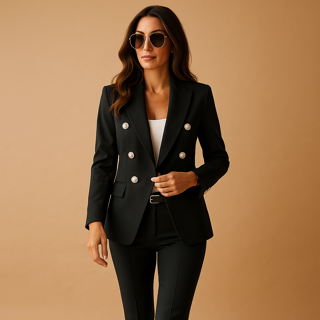 Women's Blazer and Trousers Suit Set | Tailored Fit | Professional Attire for Office or Events