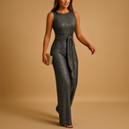 Women's Sequin Sleeveless Jumpsuit | Elegant Party Outfit for Special Occasions