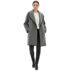 Wool Coat for Women - Classic Design - Warm Outerwear for Fall and Winter