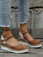 Woven Orthopedic Cushioned Sandals for Women UK – Smart Casual Holiday Wear Evening Footwear