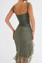 Sleeveless Ruched Midi Dress for Women UK – Wedding Guest & Mother of the Bride