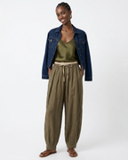 Linen Trousers for Women - Lightweight, Casual Fit - Perfect for Summer Wear