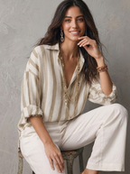 Cotton Linen Long Sleeve Shirt for Women UK – Summer Holiday & Brunch