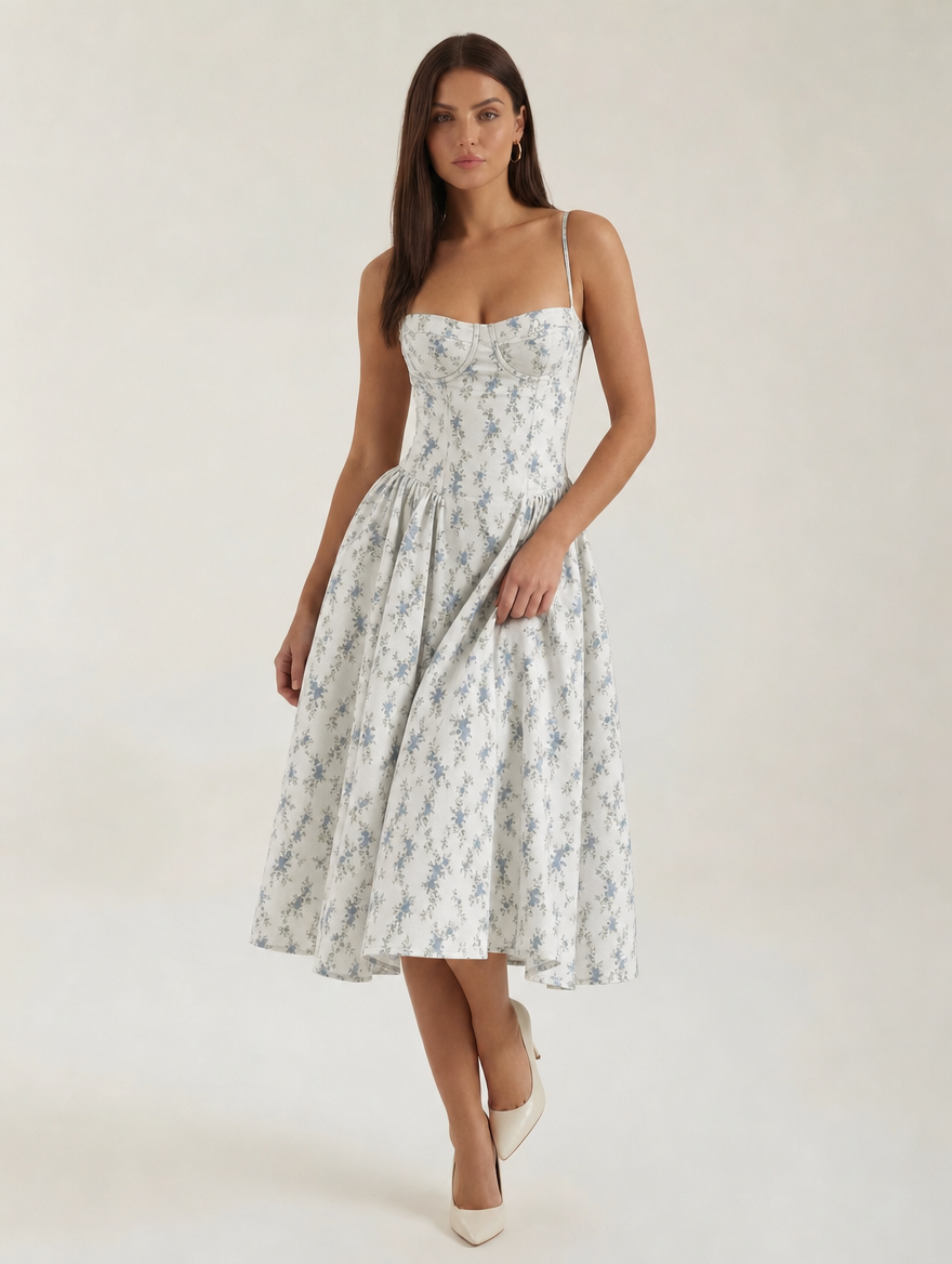 Corset Midi Dress for Women UK – Cocktail Dress & Evening Formal Wear